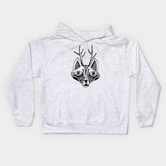 Antlerfox Kids Hoodie by faradilarzk